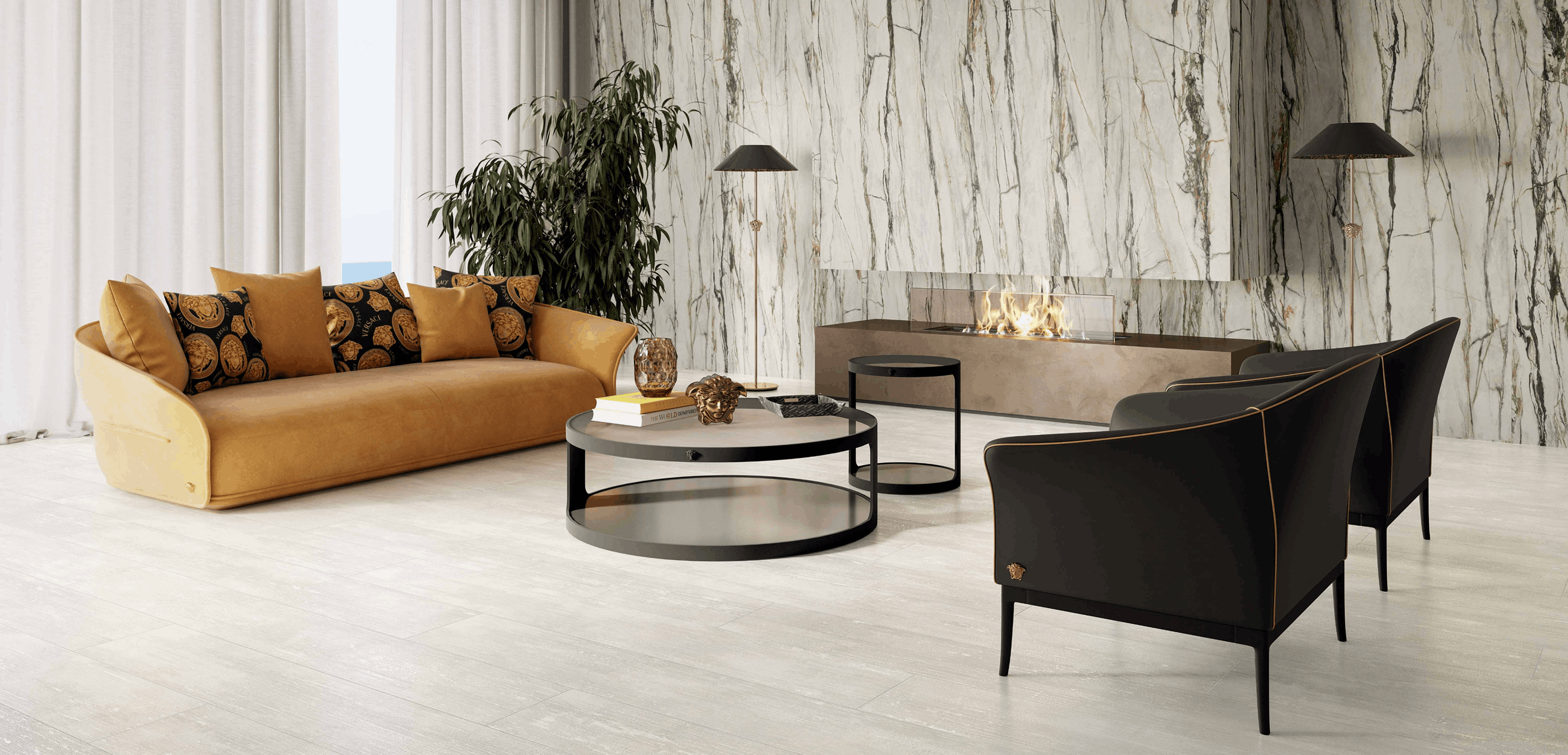 Versace Ceramics Eterno wood-effect luxury tiles