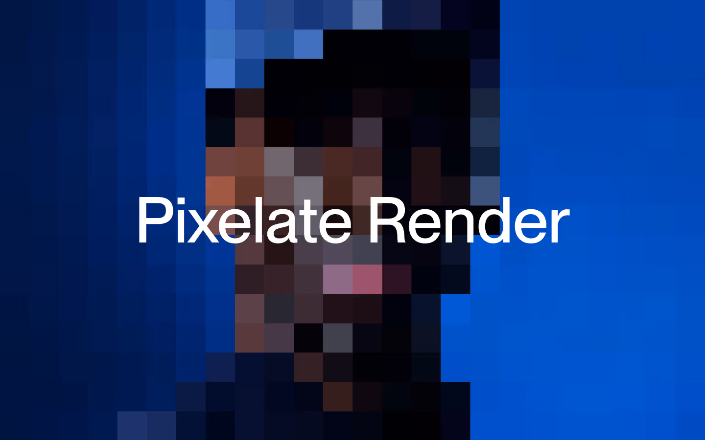 Pixelate Image Render Effect