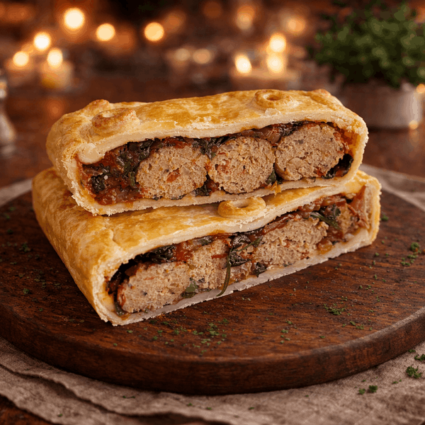 Savory meatball pie