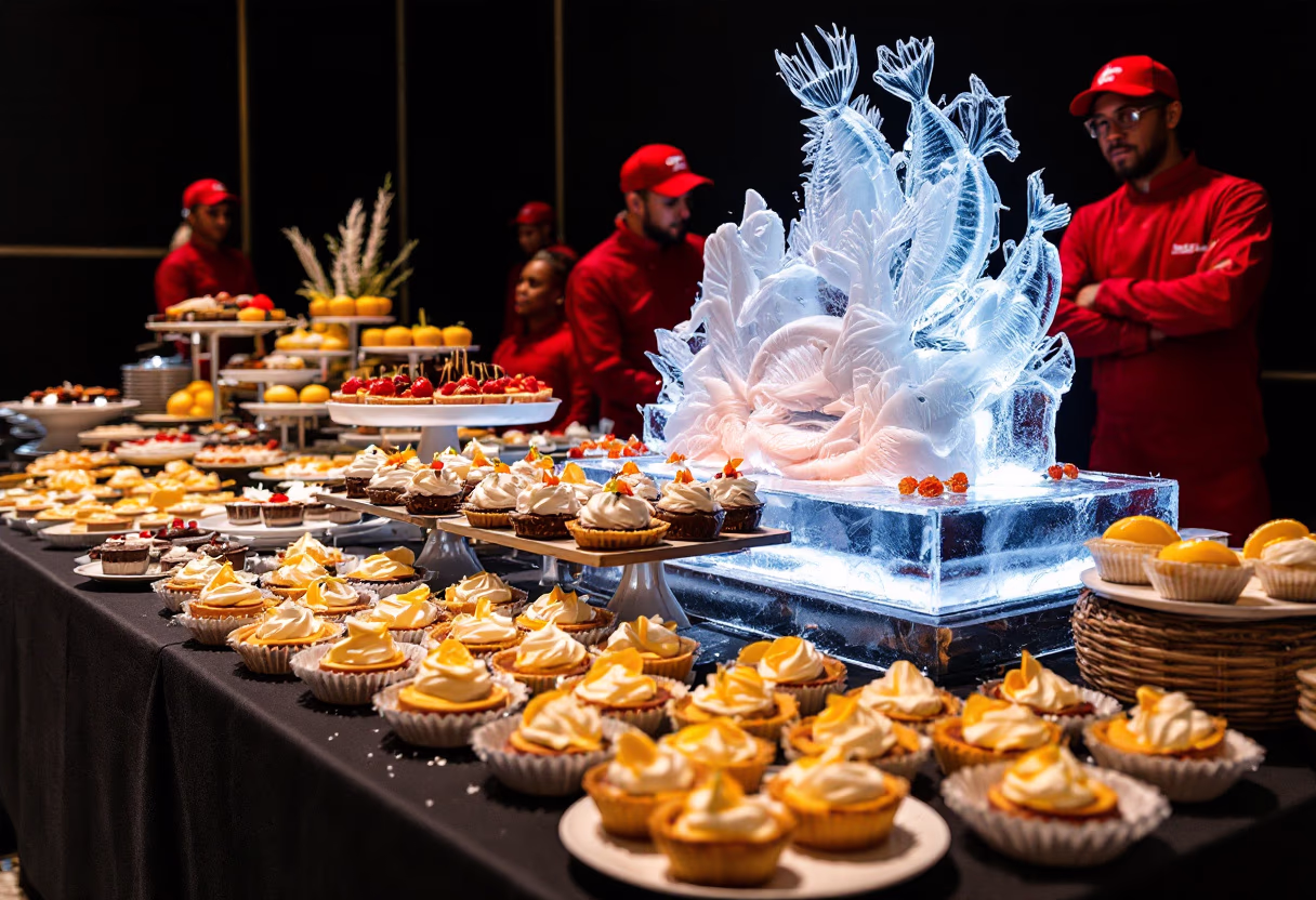 image of event catering (for a seafood restaurant)