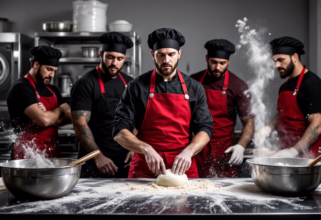 image of bakers in action