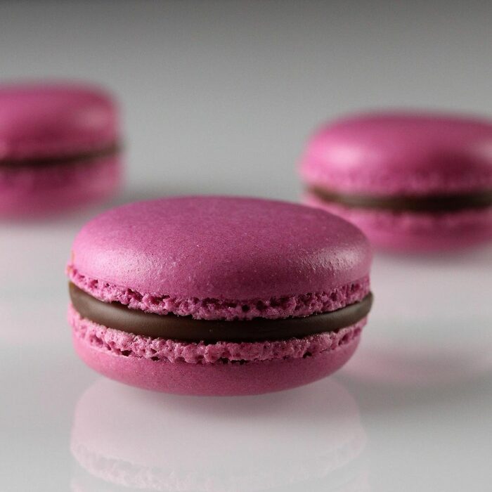 Colorful French macarons