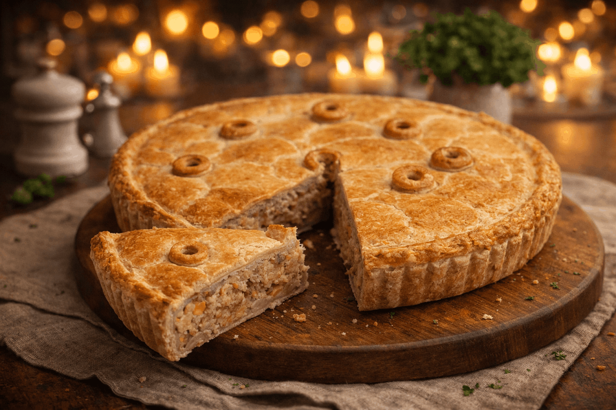 Rustic bacon pie