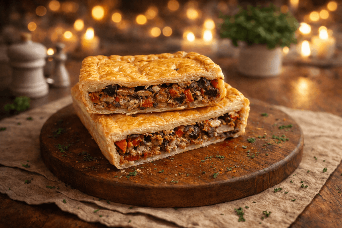 Chicken harissa pie
