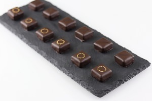 Two-layer slabbed bonbons