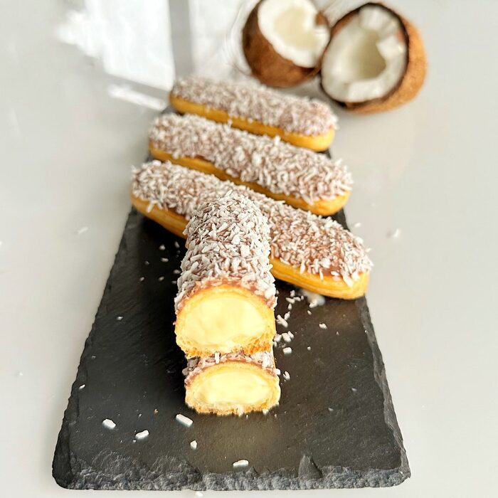 Coconut eclair