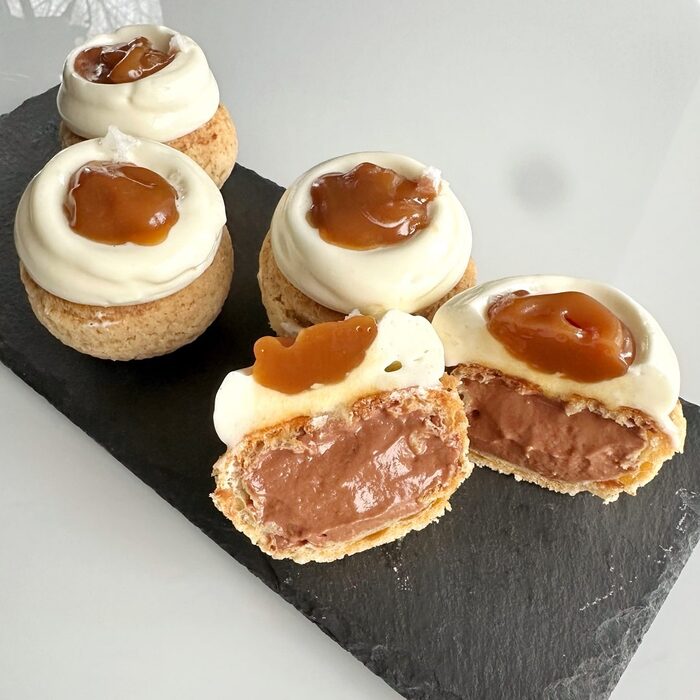Orange honey choux