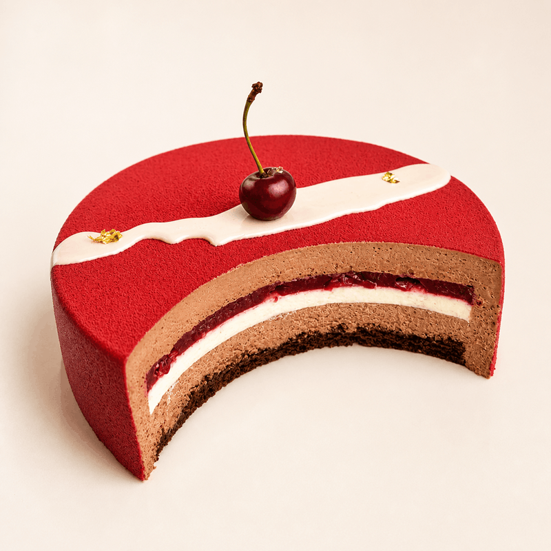 Charlotte Noire mousse cake