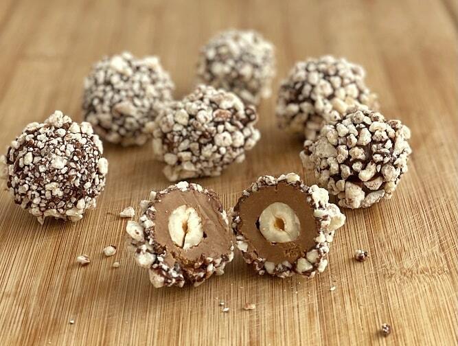 Rocher-style bonbons