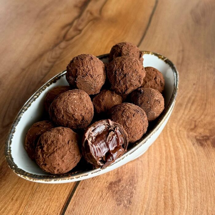 Classic chocolate truffles from the Chocoholic course