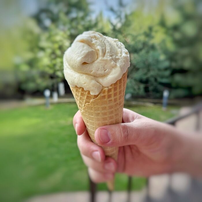 Vanilla ice cream two ways