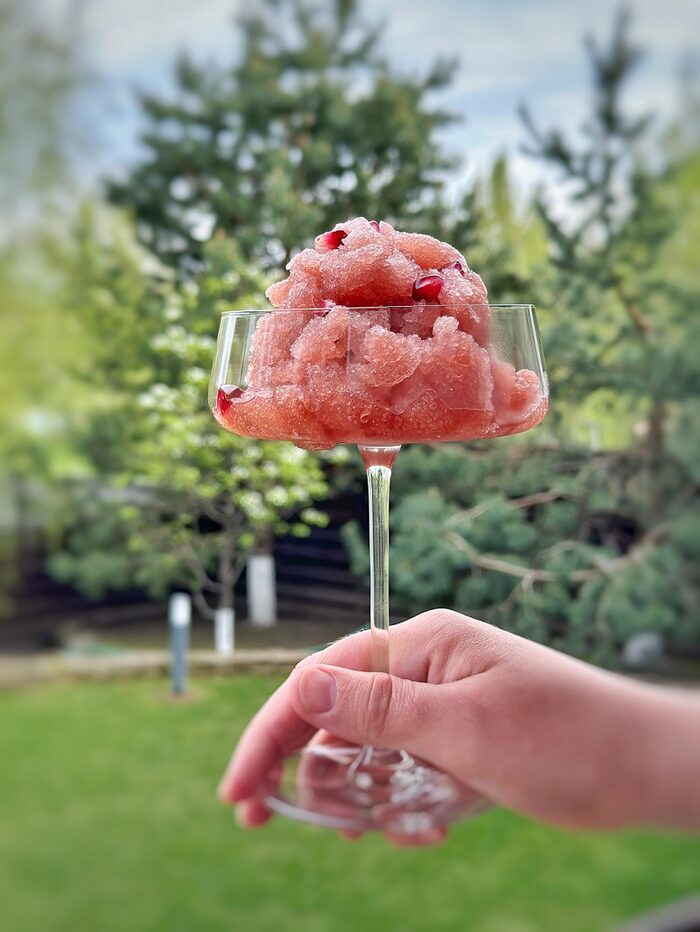 Pomegranate granita
