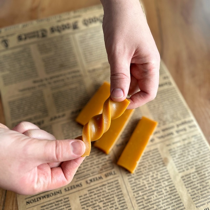 Mango passion fruit toffees