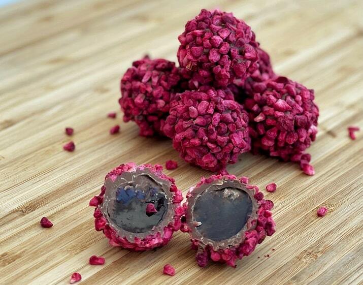 Strawberry Basil Truffles