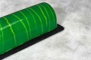 Stripes on glaze