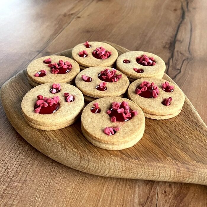 Raspberry Linzer Cookies