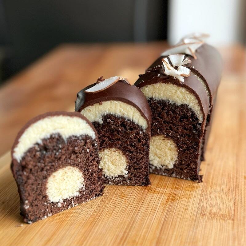 Modern layered loaf cakes from the Modern Loaf Cakes 2.0 course