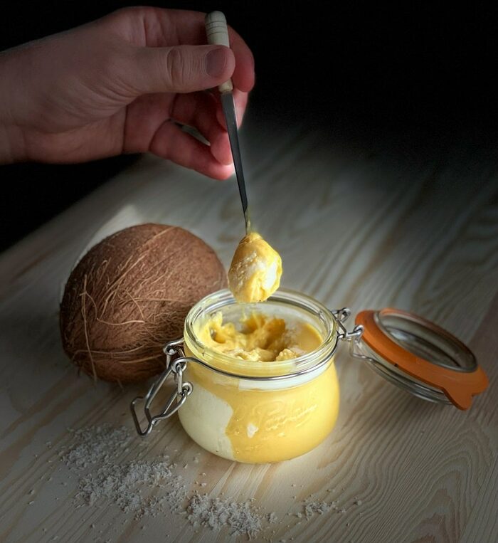 Coconut-Mango-Passionfruit Spread