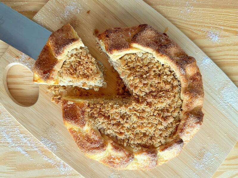 Peach galette