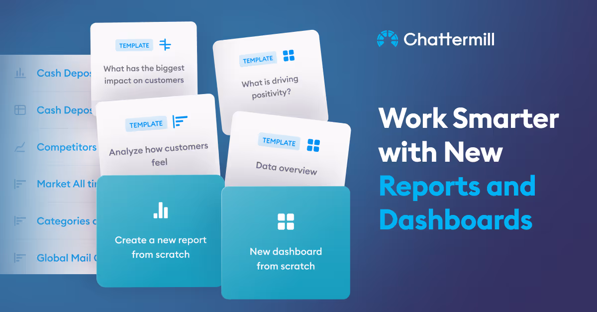Chattermill Launches New Reports and Dashboards for Enhanced Team Collaboration