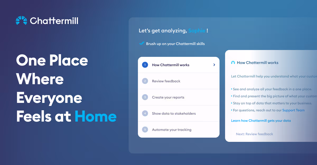 Introducing Chattermill's New User-Friendly Home Page