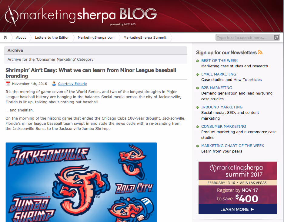 marketingsherpa Blog