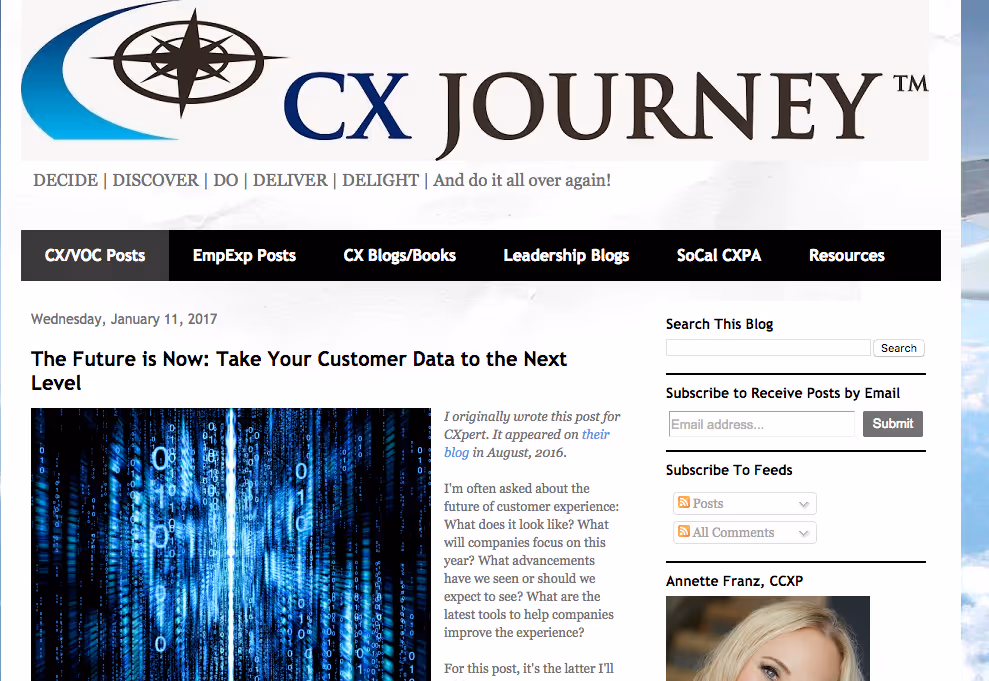 CX journey blog