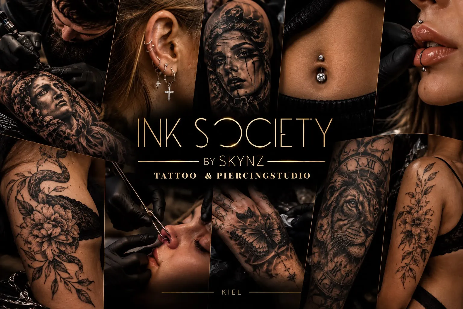 Modernes Tattoo- und Piercingstudio in Kiel-Wellingdorf