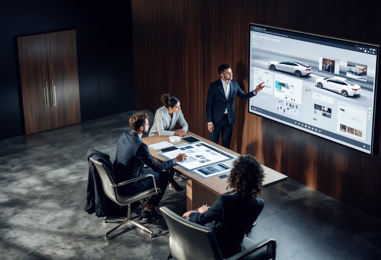 image of an office collaboration scene (for a mobility and transportation)