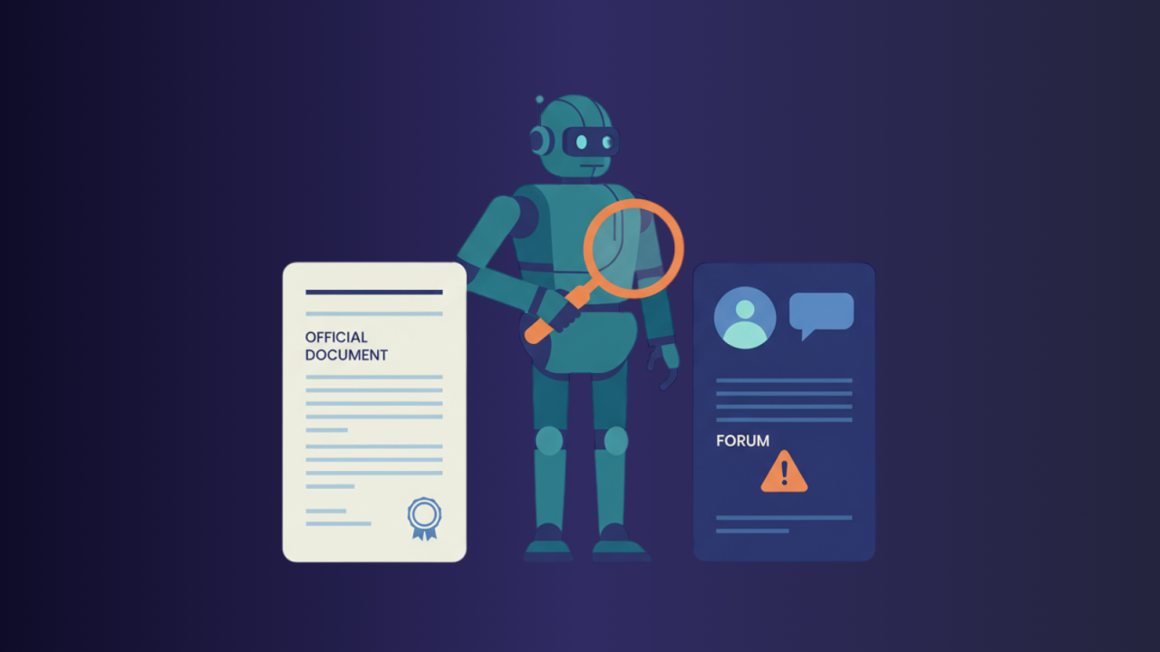 Search powered AI agents article visual