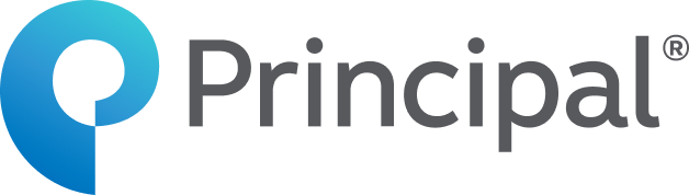 Principal company logo with stylized P icon in blue gradient.