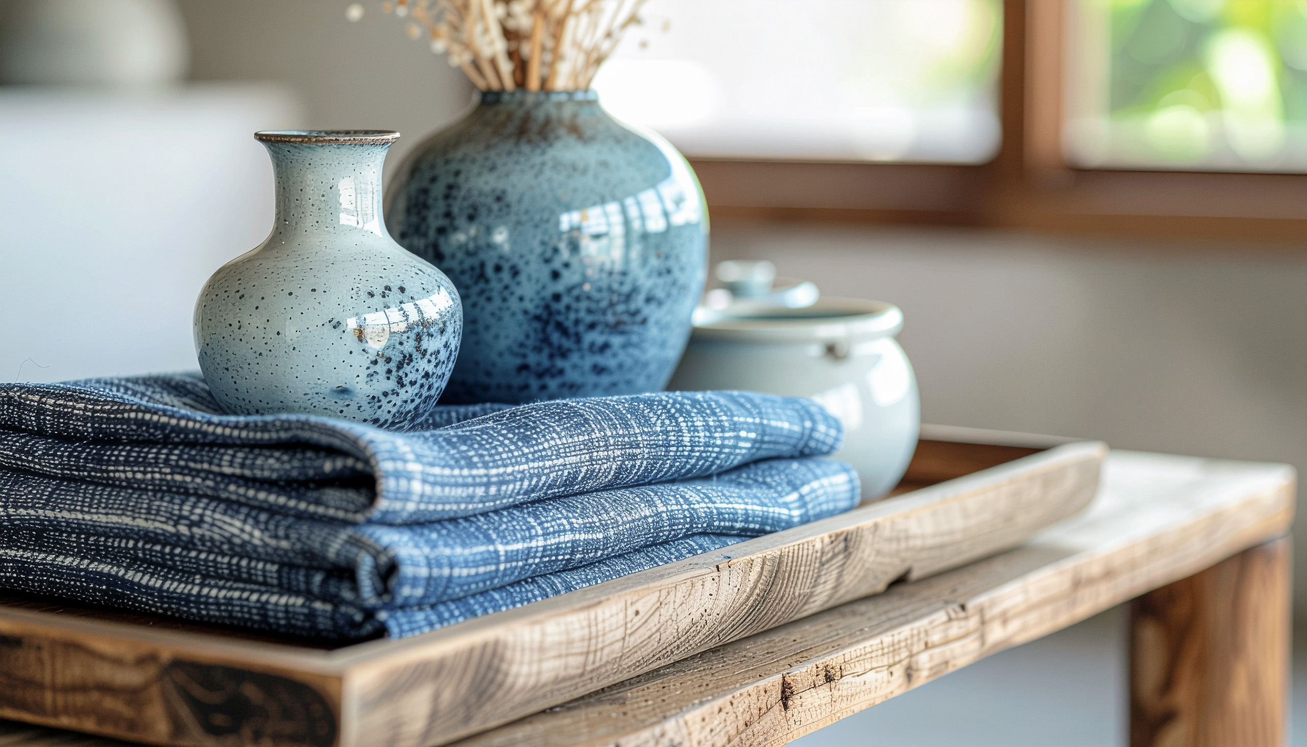 towels in bathroom