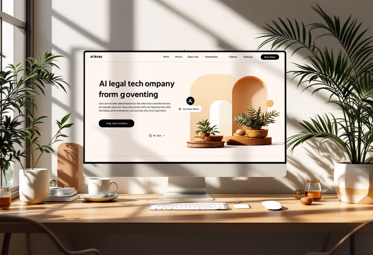 [digital project] a website homepage design (for an ai legal tech company)