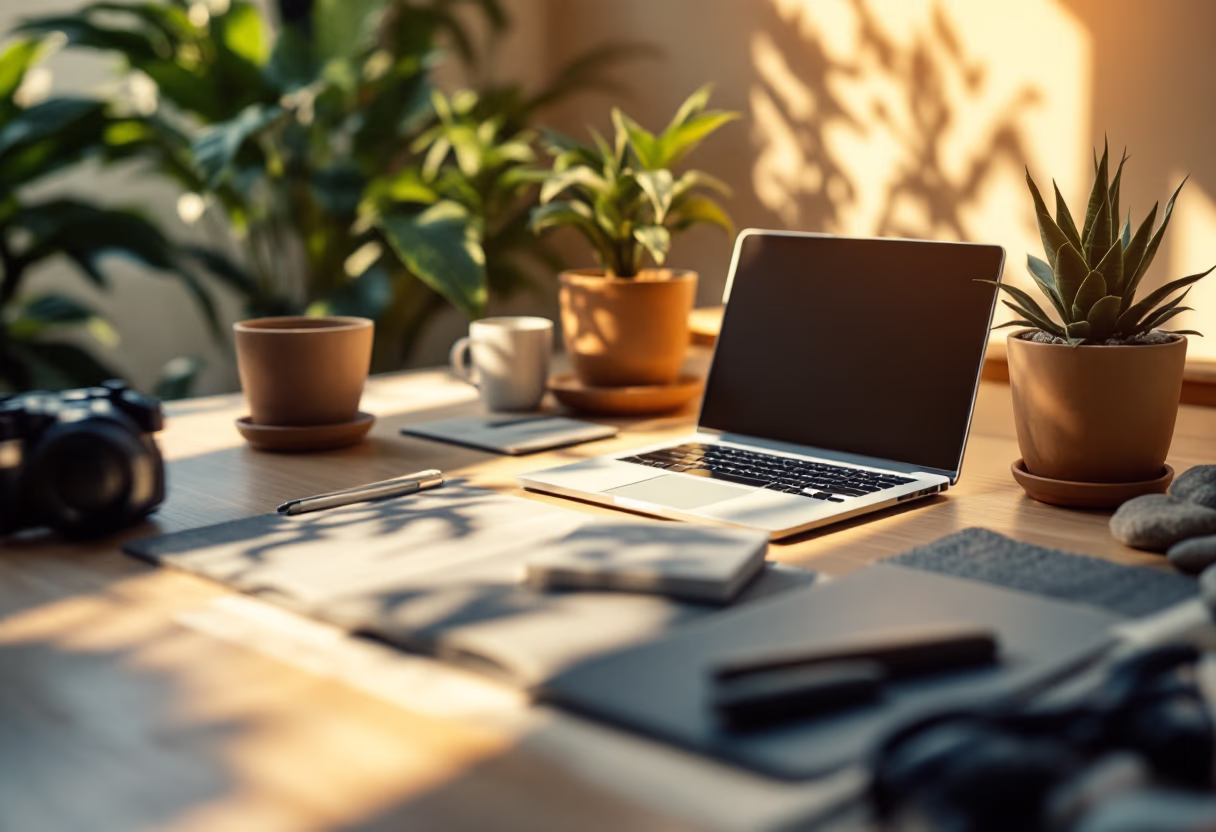 image of modern workspace [background image]