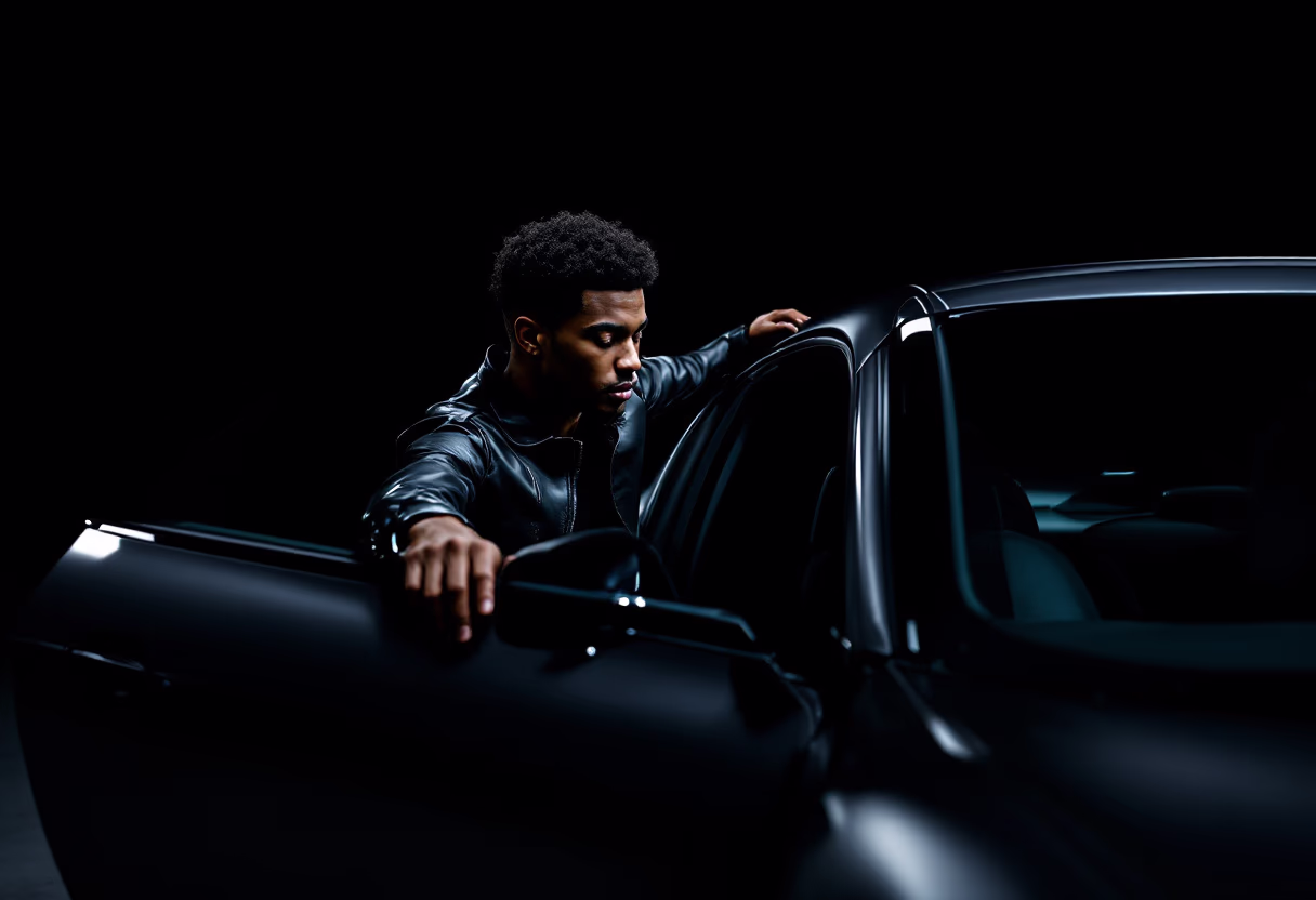 image of a person entering a vehicle