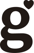 Black lowercase letter g in a bold, rounded font on a white background.