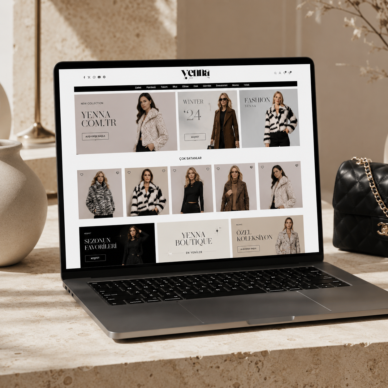 Yenna Boutique proje görseli