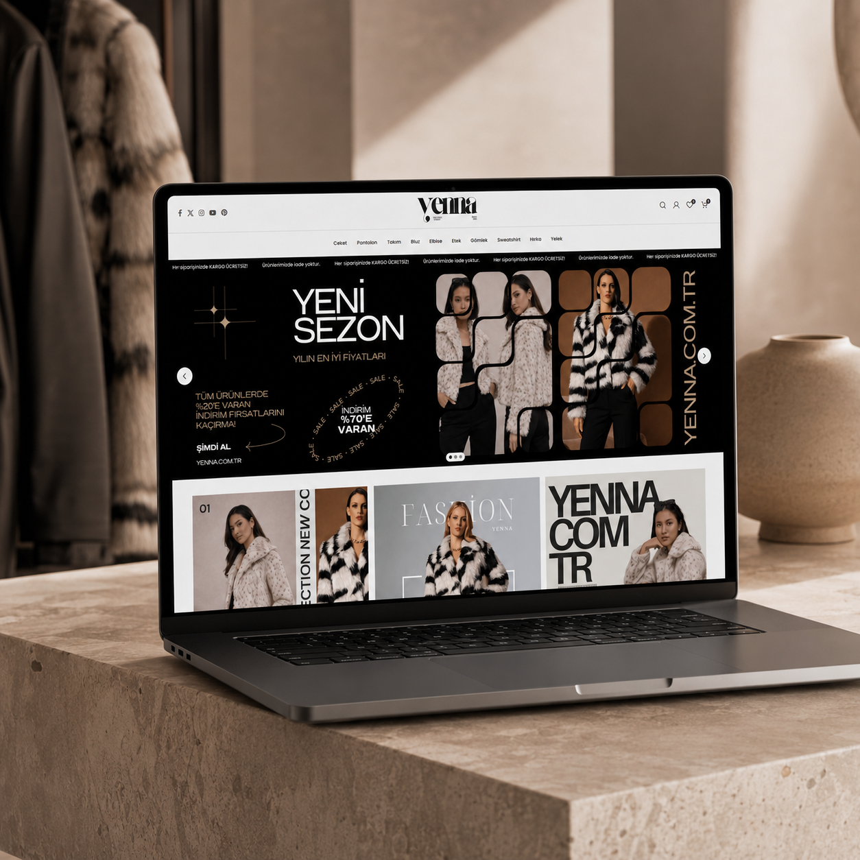 Yenna Boutique proje görseli