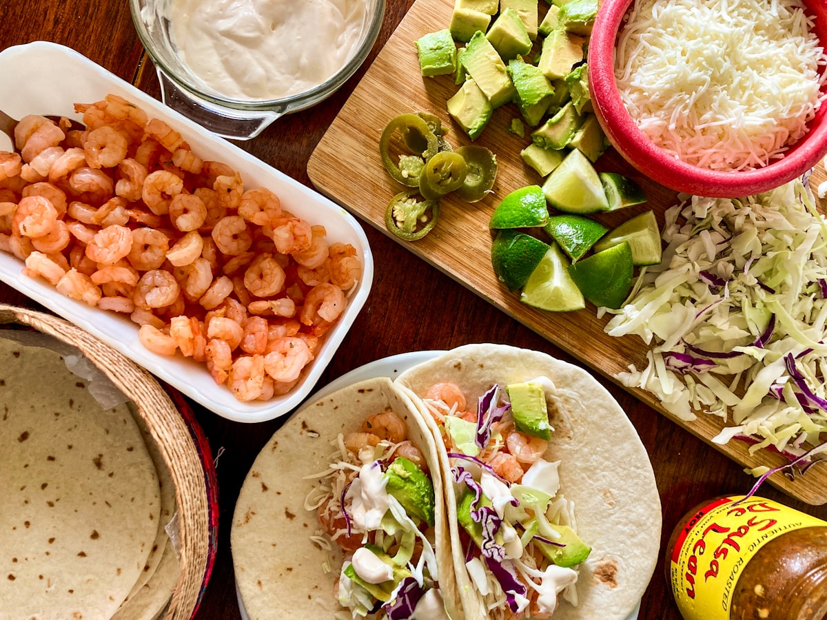 Taco catering spread
