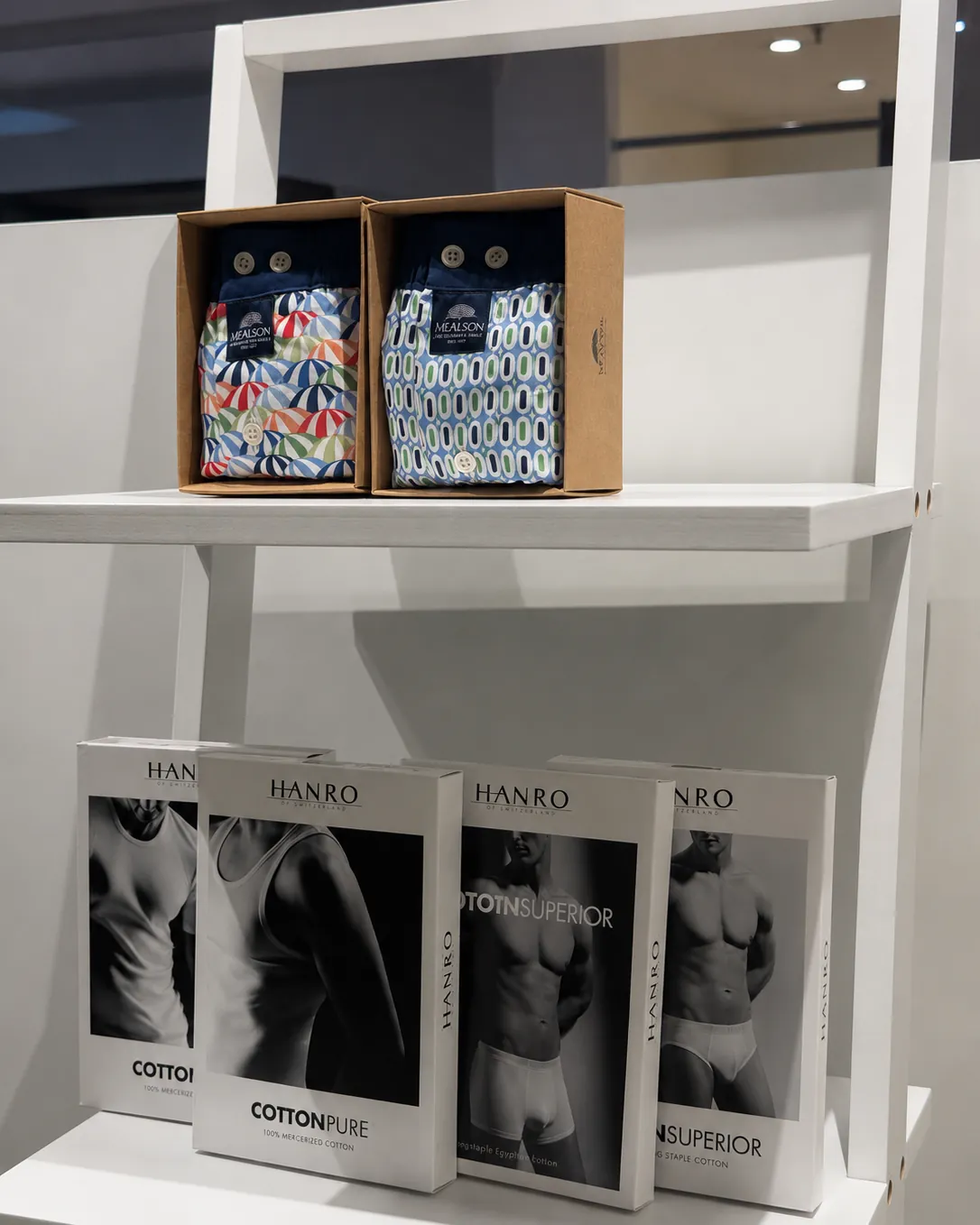Caleçons imprimés et sous-vêtements Hanro en coffrets