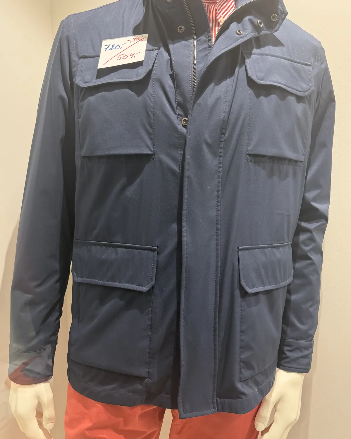 Veste field marine en soldes, boutique homme La Maison Roussel