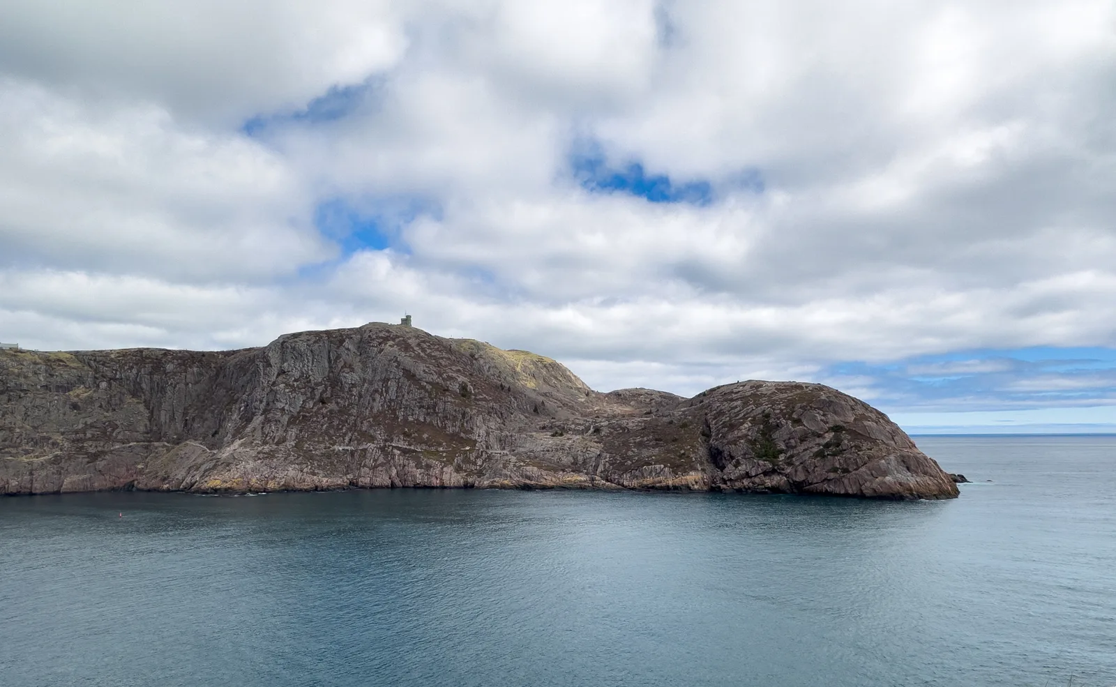 Aerial view of Signal Hill and the rugged Newfoundland coast near Gander oceanic airspace