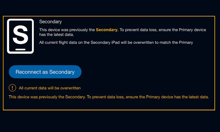 Scott Plot Sync — Reconnect as Secondary screen