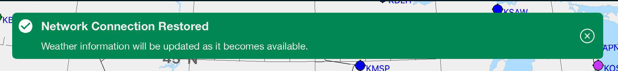 Weather Availability Notifications — Scott Plot app screenshot