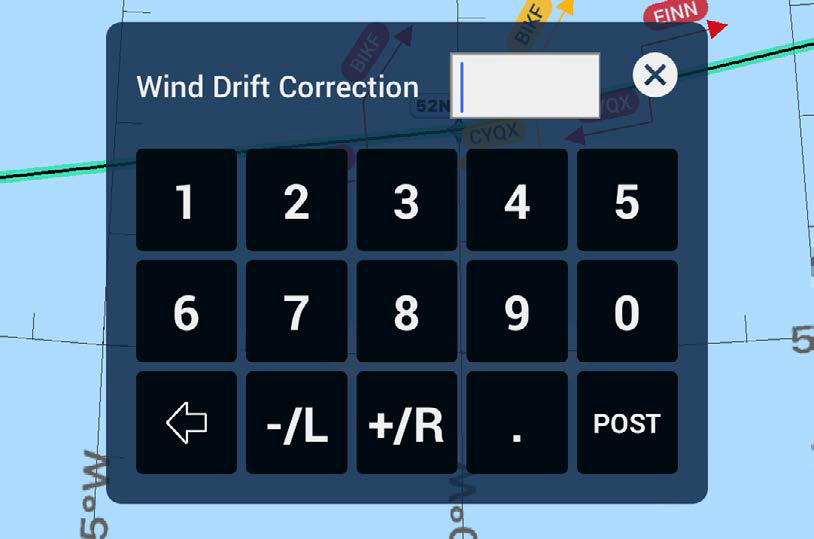Scott Plot Wind Drift Correction stamp keypad