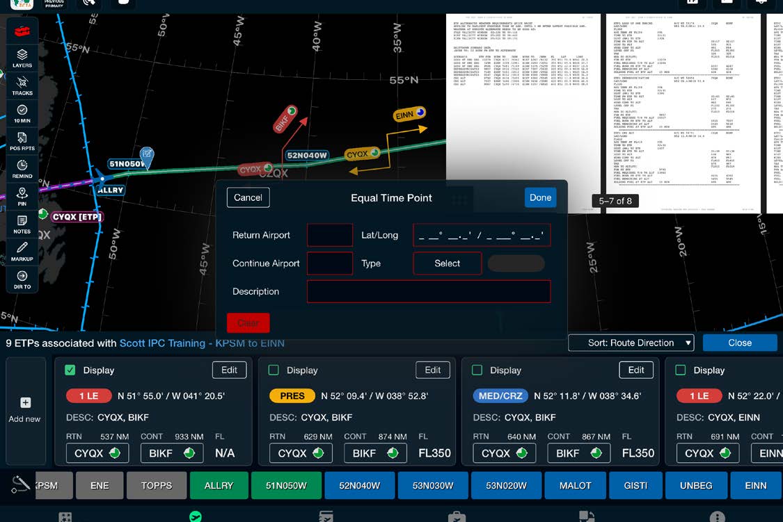 Scott Plot Add New ETP dialog with blank entry fields