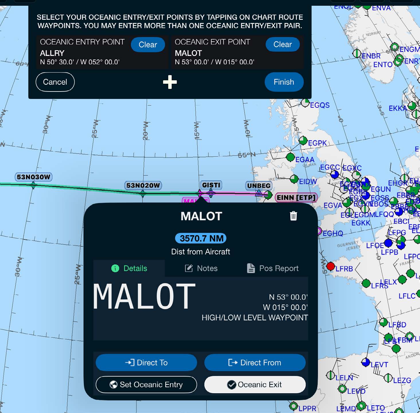 Troubleshooting Oceanic Flight Reminders — Scott Plot app screenshot