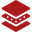 Red fabric texture with visible weave pattern and folds.