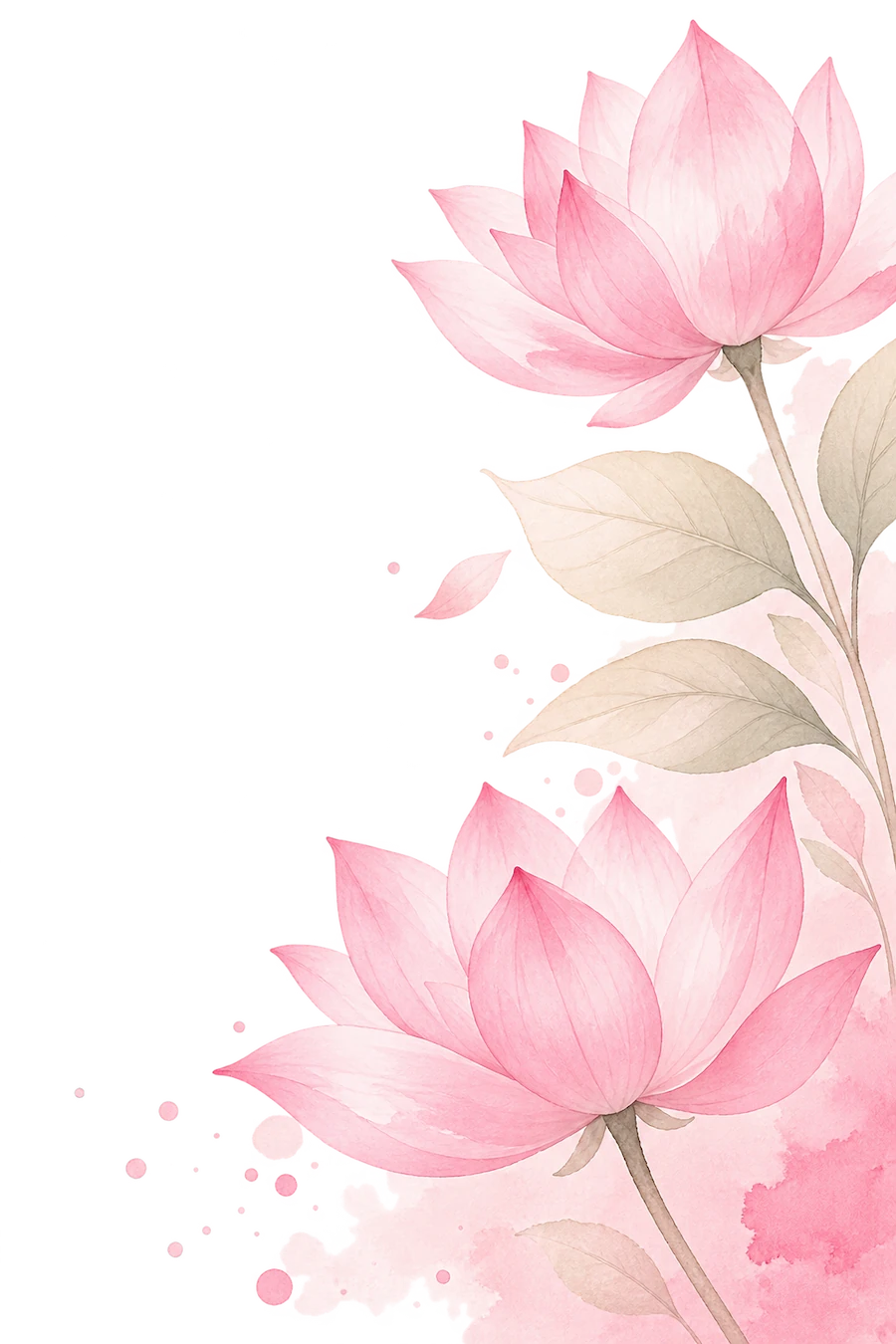 pink and green lotus flower