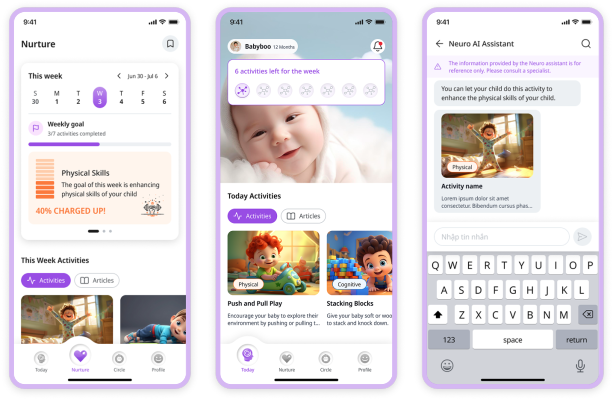 Neurofrog UI Design. Source: Capi Product.